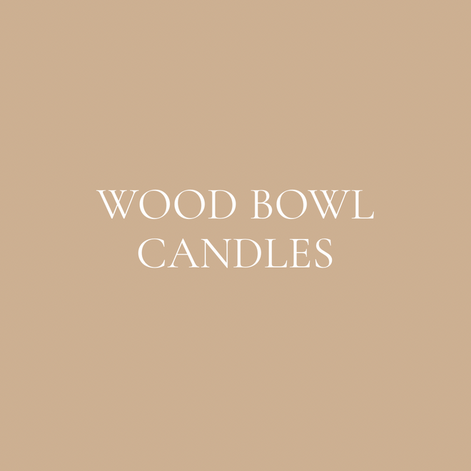 Wooden Bowl Candles