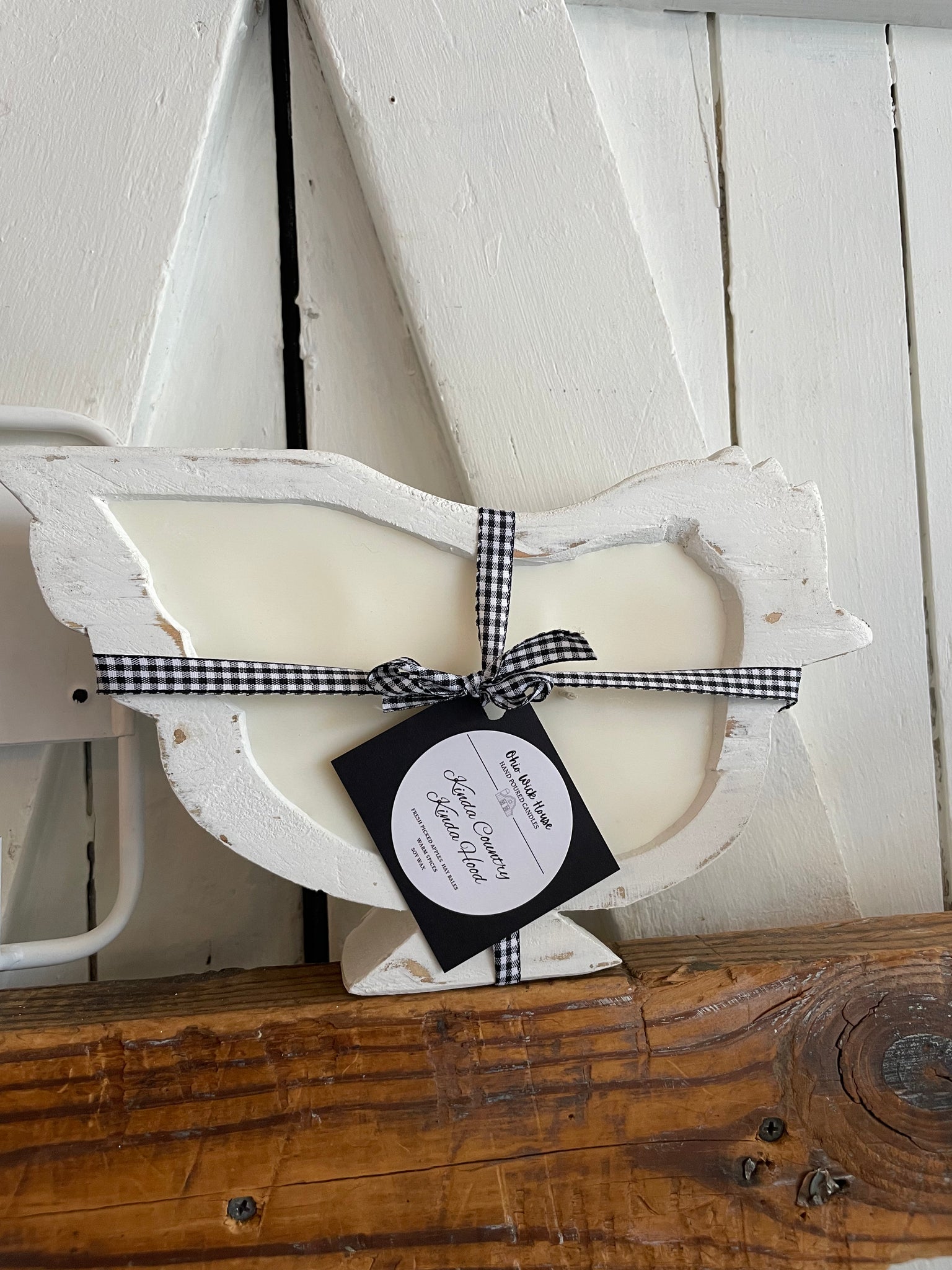 Chicken Wood Bowl Candle
