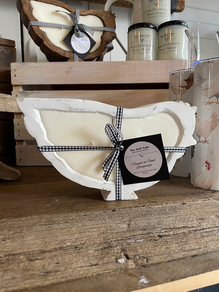 Chicken Wood Bowl Candle