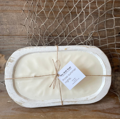 Those Summer Nights Wooden Bowl Candle